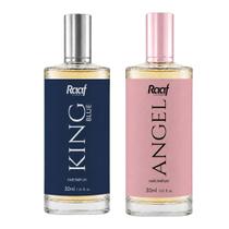 Kit Perfume Angel e King Blue Fragrância Importada Raaf Cosmetics - 30ml