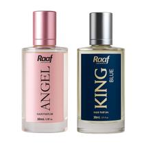 Kit Perfume Angel e King Blue Fragrância Importada Raaf Cosmetics - 30ml