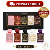 Kit Perfume Árabe Lattafa Badee Al Oud Collection 5x5ml EDP Original Unissex Kit Perfume Árabe Lattafa Badee Al Oud Collection 5x5ml EDP Original Unissex