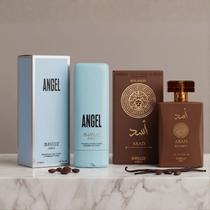 Kit Perfume Asad Bourbon 100ml + Creme Hidratante Angel 200ml Isabelle La Belle Alta Fixação Layerin