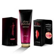 Kit Perfume Attracione+Hidratante Shine Seduction+LipIntense