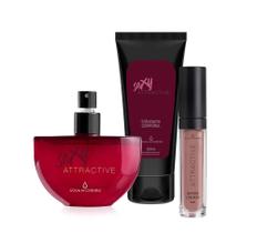 Kit Perfume Attractive Sex-y Feminino Água De Cheiro