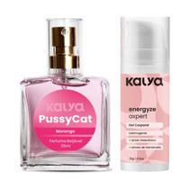 Kit Perfume Beijável Feminino Pussycat e Gel Adstringente Com Ácido Hialurônico Energyze Axpert Kalya