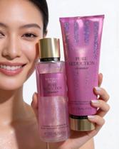 Kit Perfume Body Splash Com Creme Loção Hidratante Victorias Secret Pure Seduction Shimmer 2026 Kit Perfume Body Splash Com Creme Loção Hidratante Victorias Secret Pure Seduction Shimmer 2026