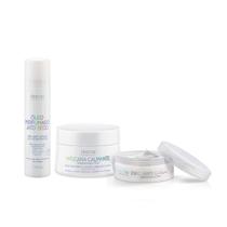 Kit Perfume Capilar em Óleo Nutritivo, Máscara Calmante Para Couro Cabeludo e Esfoliante Capilar Amend