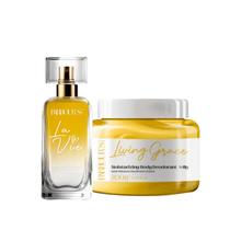 Kit Perfume Capilar Geleia Hidratante Corporal Living Grace Barbours Beauty