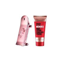 Kit Perfume Carolina Herrera 212 Heroes EDP For Her 80ML + Creme 100ML