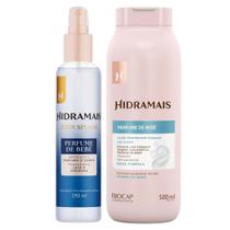 Kit Perfume De Bebê Body Splash 190ml + Loção Creme 500ml Hidramais