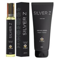Kit Perfume e Creme Hidratante Silver Z Masculino Zyone Parfum Alta Fixação