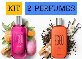 Kit perfume Egeo Dolce + Egeo Spicy Vibe Clássico presente Fresco amadeirado - o Boticário