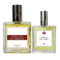 Kit Perfume Fem. Volcan D'Amour 100ml + Opium de Chine 50ml