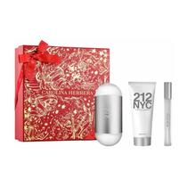 Kit Perfume Feminino 212 NYC de Carolina Herrera EDT 100ml + Body Lotion 100ml + Travel Size 10ml