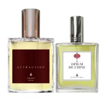 Kit Perfume Feminino Attraction 100Ml + Opium De Chine 50Ml