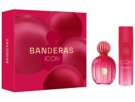 Kit Perfume Feminino Banderas The Icon 1 Eau de Parfum 100ml + 1 Desodorante spray 150ml Kit Perfume Feminino Banderas The Icon 1 Eau de Parfum 100ml + 1 Desodorante spray 150ml