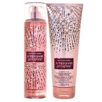 Kit Perfume Feminino Bath e Body Works A Thousand Wishes Body Splash e Creme Hidratante Original