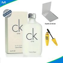 Kit Perfume Feminino Ck One 100ml Com Espelho de Bolsa e Máscara de Cílios