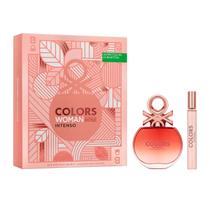 Kit Perfume Feminino Colors Woman Rose Intenso de Benetton EDP 80ml + Travel Size 10ml Kit Perfume Feminino Colors Woman Rose Intenso de Benetton EDP 80ml + Travel Size 10ml