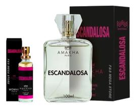 Kit Perfume Feminino Escandalosa Amakha Paris 100Ml E 15Ml
