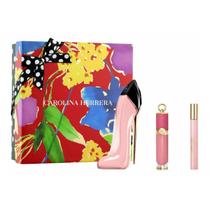 Kit Perfume Feminino Good Girl Blush de Carolina Herrera EDP 80ml + Mini Travel Size 10ml + Blush Líquido