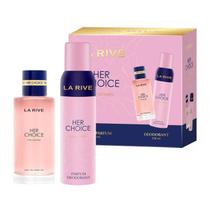 Kit Perfume Feminino Her Choice de La Rive EDP 100ml + Desodorante 150ml Kit Perfume Feminino Her Choice de La Rive EDP 100ml + Desodorante 150ml