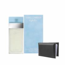 Kit Perfume Feminino Light Blue 100ml Com Carteira Bolso Material Sintetico SLim