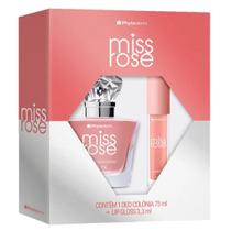 Kit Perfume Feminino Phytoderm Miss Rose 75ml e Lip Gloss 3,3ml Kit Perfume Feminino Phytoderm Miss Rose 75ml e Lip Gloss 3,3ml