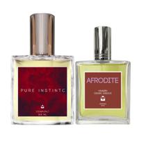 Kit Perfume Feminino Pure Instinct 100ml + Afrodite 50ml Kit Perfume Feminino Pure Instinct 100ml + Afrodite 50ml