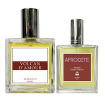 Kit Perfume Feminino Volcan D'Amour 100ml + Afrodite 50ml Kit Perfume Feminino Volcan D'Amour 100ml + Afrodite 50ml
