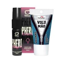 Kit Perfume Feromonio Feminino e Gel Lubrificante Volumão - Sexy Fantasy Kit Perfume Feromonio Feminino e Gel Lubrificante Volumão - Sexy Fantasy