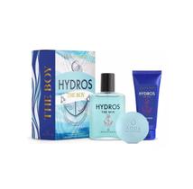 Kit Perfume + Gelpósbarba + Sabonete Barra Hydros The Boy