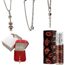 Kit Perfume Girl Buckingham E Colar De Aço Inoxidável - Quero & Preciso