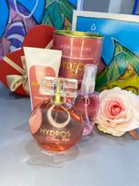 Kit perfume hydros sea rose -perfume 100ml+ 1 body splash 100ml+ sabonete líquido 100ml