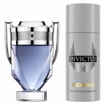 Kit Perfume Invictus Eau De Toilette Masculino Paco Rabanne 100ml + Desodorante 150ml
