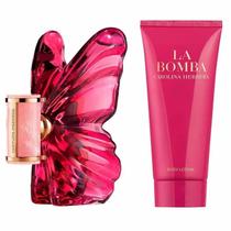 Kit Perfume La Bomba Eau de Parfum Feminino Carolina Herrera 80ml + Body Lotion 100ml Kit Perfume La Bomba Eau de Parfum Feminino Carolina Herrera 80ml + Body Lotion 100ml