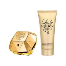 Kit Perfume Lady Million Eau De Parfum Feminino Paco Rabanne 80ml + Loção Corporal 100ml Kit Perfume Lady Million Eau De Parfum Feminino Paco Rabanne 80ml + Loção Corporal 100ml