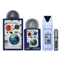 Kit Perfume Lattafa Art Of Universe Edp Unissex 100ml + Edp 20ml + Perfumed Spray 200ml