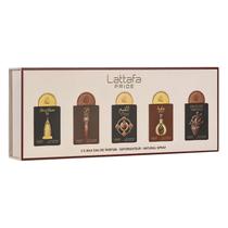 Kit Perfume Lattafa Pride Gift Set Box 04 Eau de Parfum Unissex 5x20ml Kit Perfume Lattafa Pride Gift Set Box 04 Eau de Parfum Unissex 5x20ml