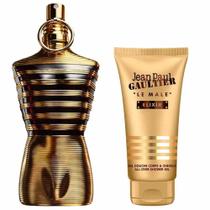 Kit Perfume Le Male Elixir Parfum Masculino Jean Paul Gaultier 125ml + Gel para Banho 75ml