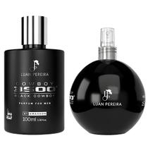 Kit Perfume Luan Pereira Noite E Body Splash Masculino Noite By Amaxxon