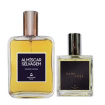 Kit Perfume Masc. - Almíscar Selvagem 100ml + Dark Code 30ml