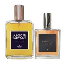 Kit Perfume Masc. Almíscar Selvagem 100ml + Dark Code 50ml Kit Perfume Masc. Almíscar Selvagem 100ml + Dark Code 50ml