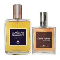 Kit Perfume Masc. Almíscar Selvagem 100ml + Dark Tabac 50ml Kit Perfume Masc. Almíscar Selvagem 100ml + Dark Tabac 50ml