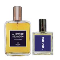 Kit Perfume Masc. - Almíscar Selvagem 100ml + Golf Blue 30ml Kit Perfume Masc. - Almíscar Selvagem 100ml + Golf Blue 30ml