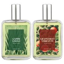 Kit Perfume Masc. Capim Limão E Grapefruit Vibrante 100Ml