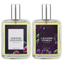Kit Perfume Masc. Gerânio Elegante E Lavandim Energia 100Ml
