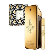 Kit Perfume Masculino 1 Million de Rabanne Edt 200ml + Travel Size 10ml