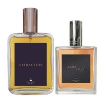 Kit Perfume Masculino Attraction 100Ml + Dark Code 50Ml