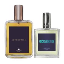 Kit Perfume Masculino Attraction 100ml + Oceanus 50ml Kit Perfume Masculino Attraction 100ml + Oceanus 50ml