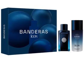Kit Perfume Masculino Banderas The Icon 1 Eau de Toilette de 100ml + 1 Desodorante spray de 150ml