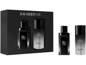 Kit Perfume Masculino Banderas The Icon Eau de Toilette 2 Unidades